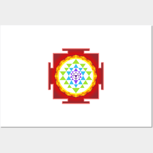 Sri Yantra Mandala for Meditation Posters and Art